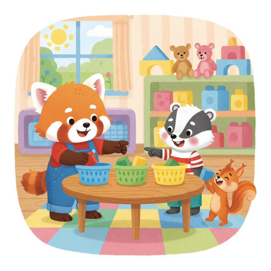 Illustration for I Can Help: I help sort.