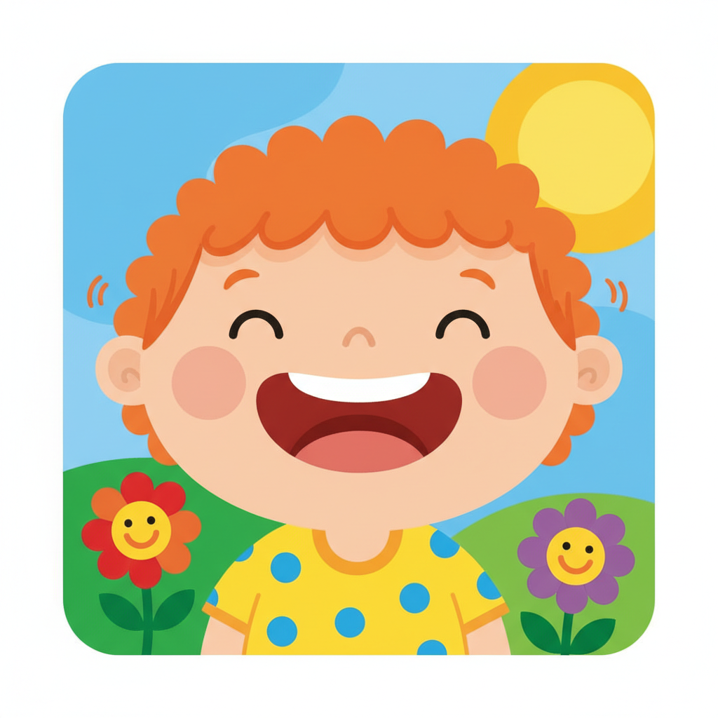 Illustration for On My Face: Big smile!