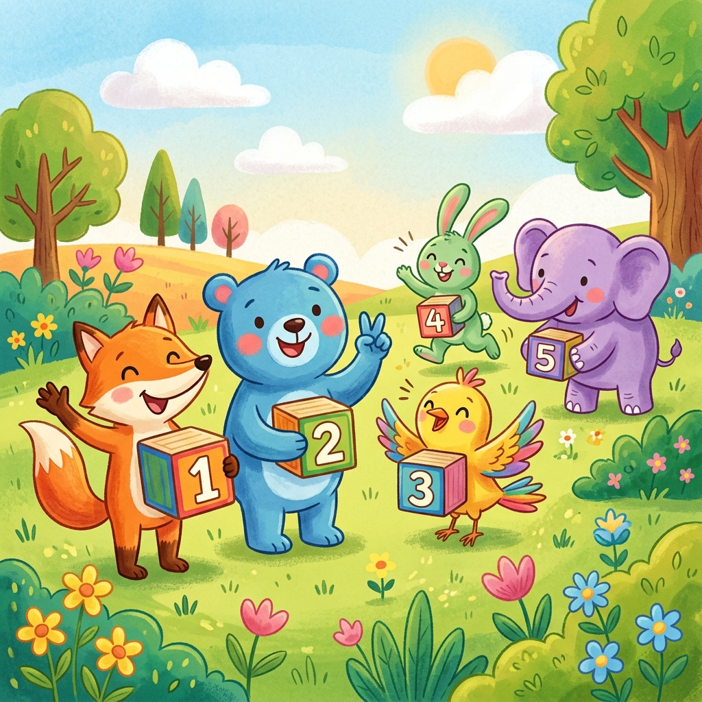 Illustration for Let's Count: I can count! Come count with me.