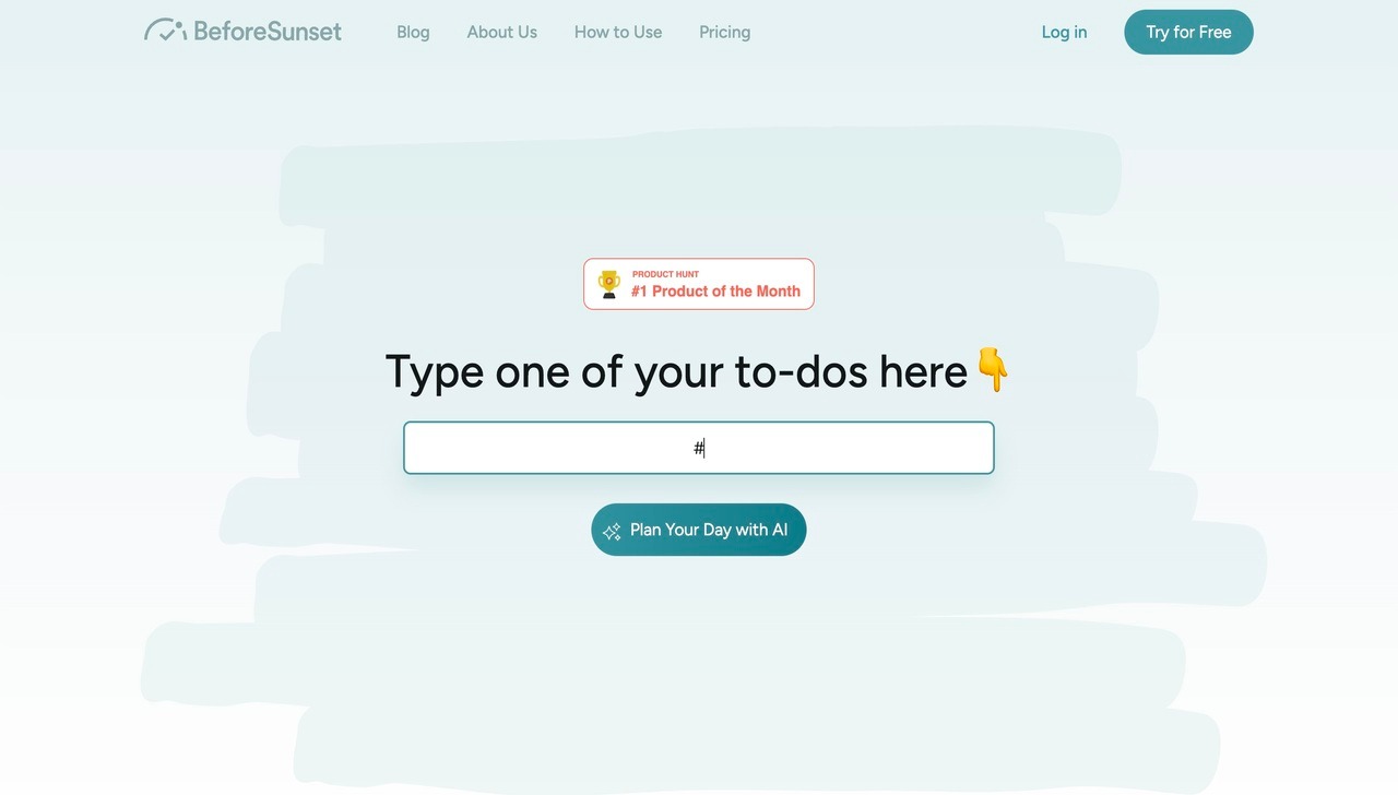 Landing page of BeforeSunset