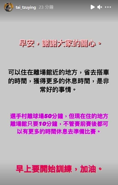 （圖／翻攝自IG／戴資穎）