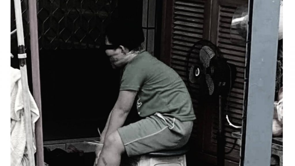 男童遭阿嬤綑綁。（圖／翻攝自Dcard）