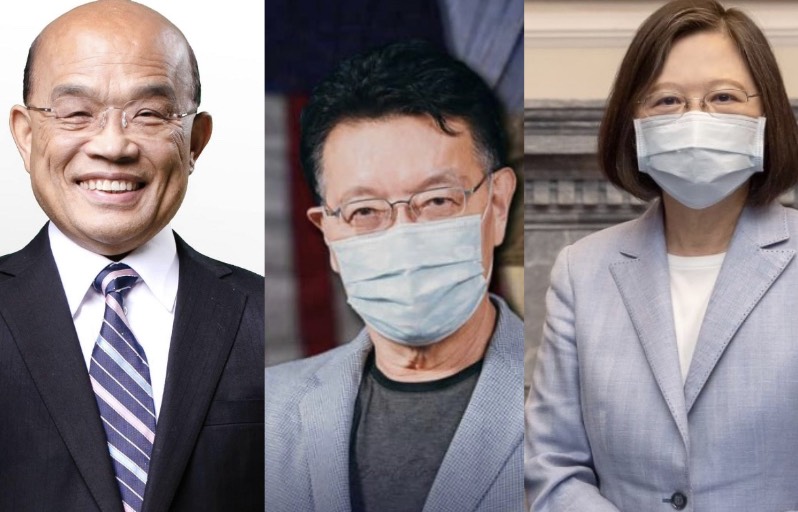 趙少康直言,蘇貞昌的政策被蔡英文打臉,這證明兩人的關係有問題。(圖/趙少康/蘇貞昌/蔡英文臉書)