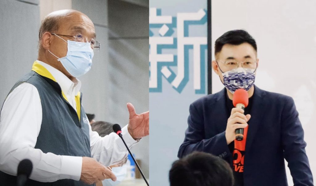 江啟臣怒嗆蘇貞昌,「有種就開大門走大路」。(圖/翻攝自臉書)
