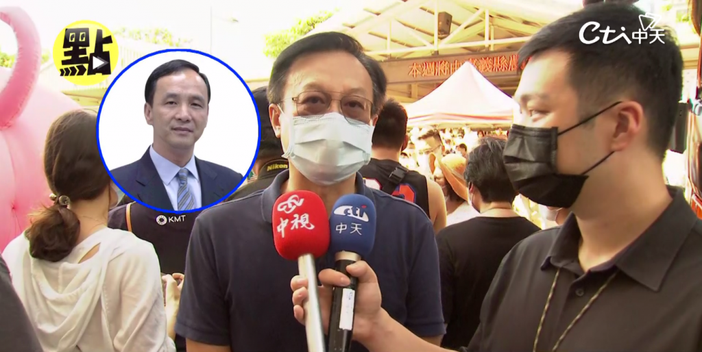 卓伯源認為身為黨內同志,唯一目標就是要推翻「邪惡執政的民進黨」,所以今天黨中央舉辦反萊豬公投活動,他自己是很樂意參加。(圖/由中天新聞提供)