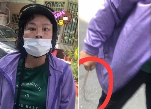 阿婆怒扯原PO的頭髮，痛到她發出淒厲慘叫。（圖／翻攝自爆料公社臉書）