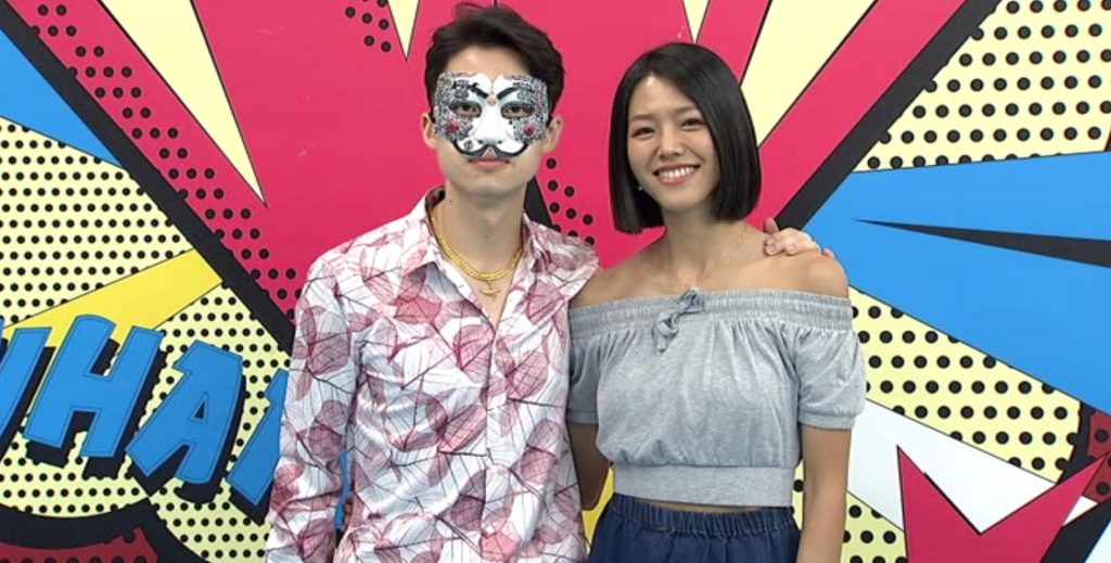 楊昇達(左)與老婆若綺在節目上差點吵起來。(圖/中天綜合台提供)