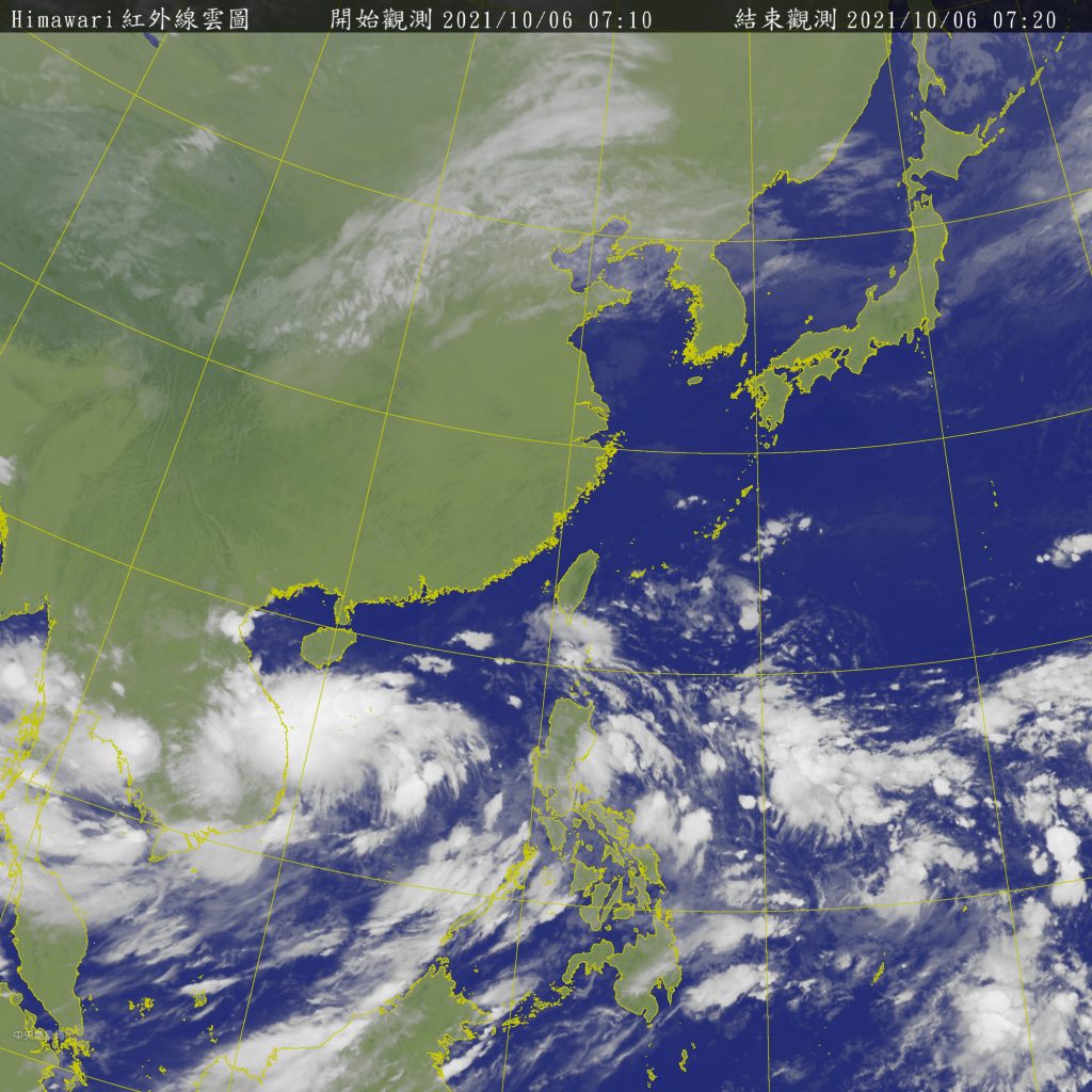 「獅子山」最快今生成，「圓規」估雙十連假成颱。（氣象局提供） 