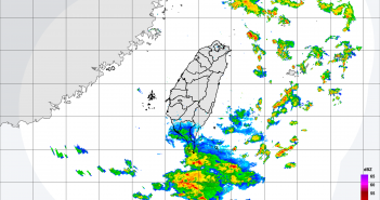 南方雲系北移影響，易有短延時強降雨，今(7)日恆春半島及臺東地區有局部大雨發生的機率。