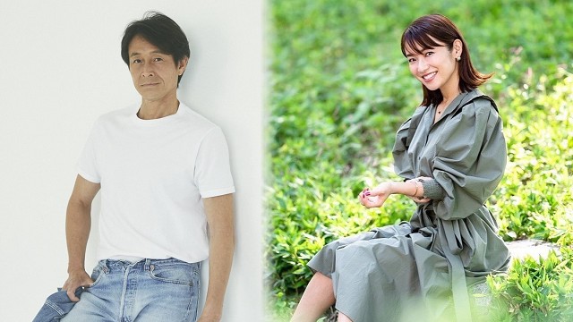 吉田榮作(左)第二春娶內山理名。(圖/翻攝吉田榮作臉書、內山理名IG)