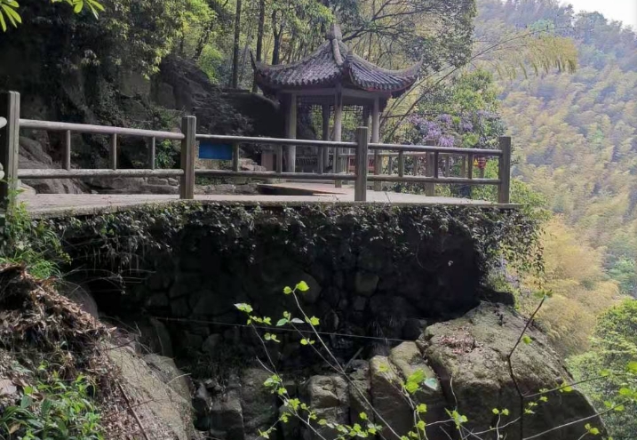 事發地點-涼亭。(圖/翻攝自「極目新聞」微博)