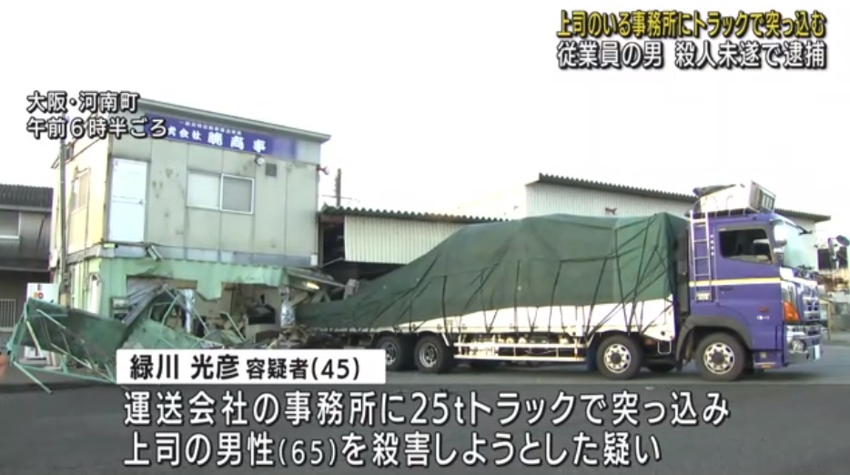 男子開卡車殺上司。(圖/推特)