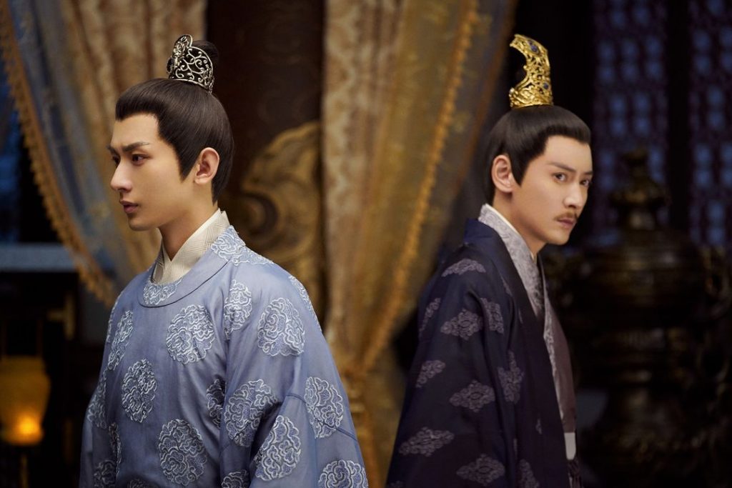 成毅（左）在《長安諾》劇中被韓棟搶走愛人。（圖／中天娛樂台提供）