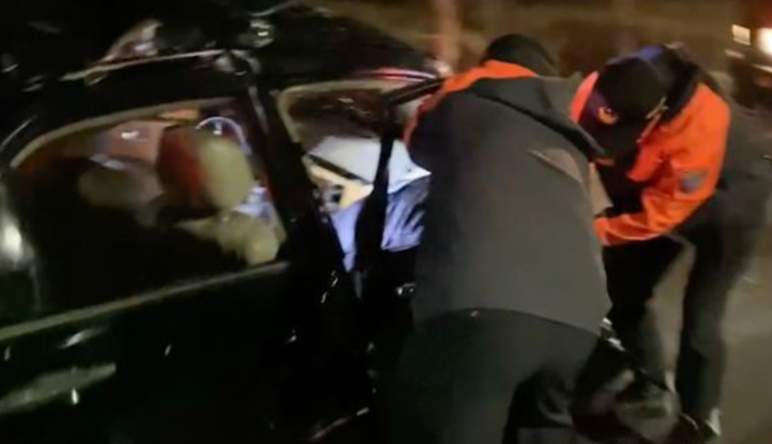 澎湖死亡車禍。(圖/翻攝畫面)
