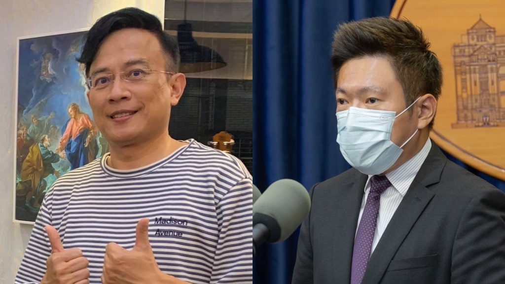 《政經關不了》主持人彭文正及總統府發言人張惇涵。(合成圖。取自彭文正臉書/張惇涵臉書)