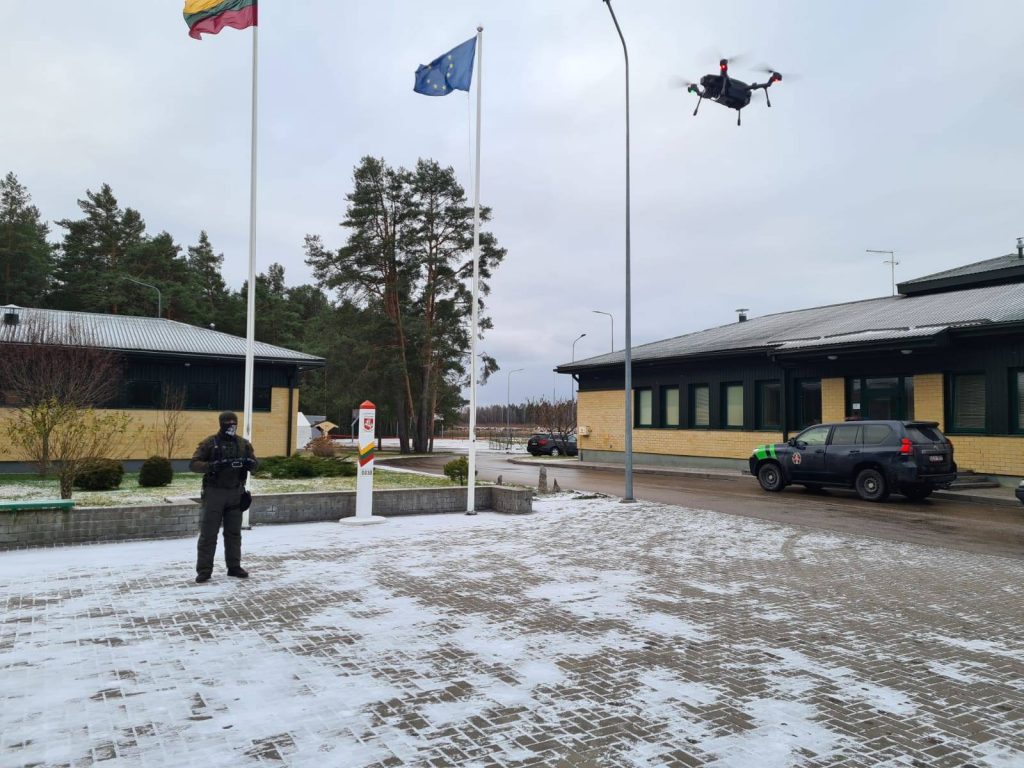 立陶宛國家邊防局發文感謝台灣捐贈無人雞（攝自State Border Guard Service / Lithuania推特）