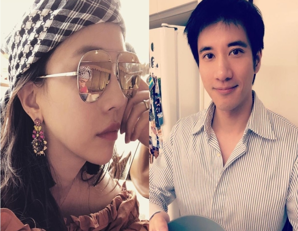 李靚蕾與王力宏紛爭暫時告一段落。(圖/翻攝自IG/左圖jl.leilei;右圖wangleehom)