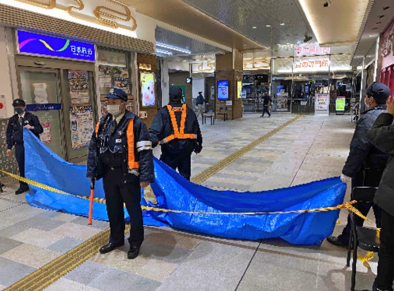JR松江站發生隨機殺人事件。（圖／推特）
