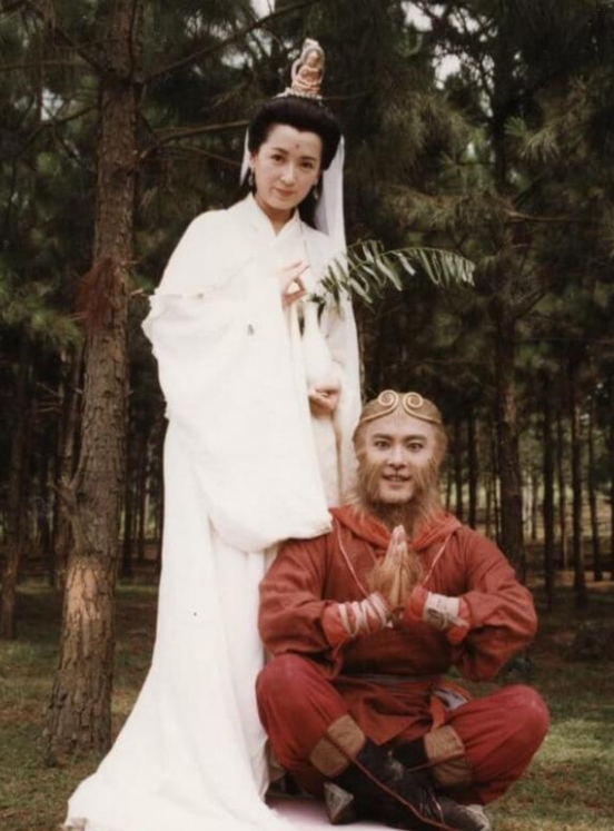龔慈恩在《西遊記》演觀音形象,令觀眾印象深刻。(圖/翻攝自微博)