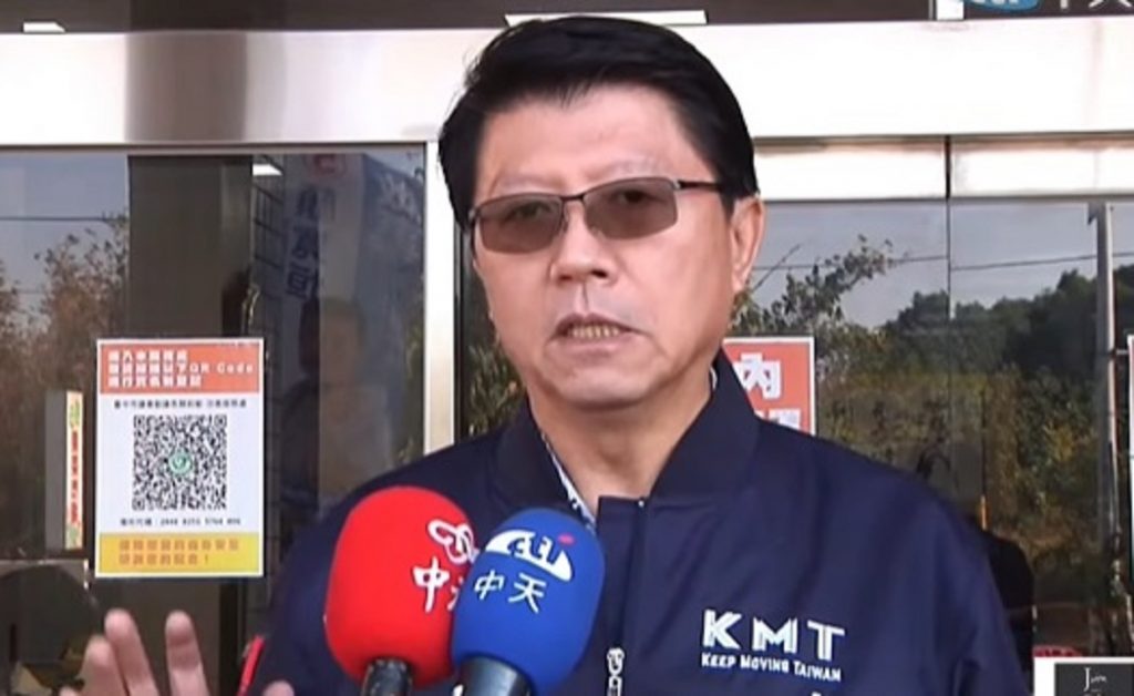 國民黨台南市長參選人謝龍介。（圖／截自中天新聞）