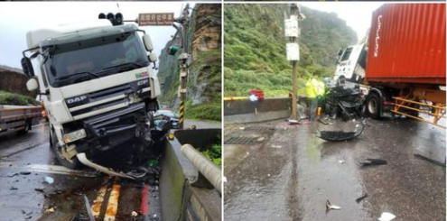 基隆濱海公路爆恐怖車禍。（圖／合成圖／翻攝自臉書）