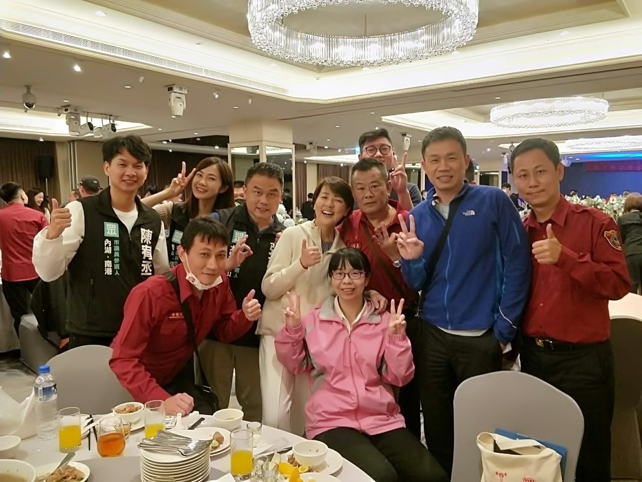 台北市副市長黃珊珊遭爆出席餐會沒戴口罩（攝自王振鴻臉書）