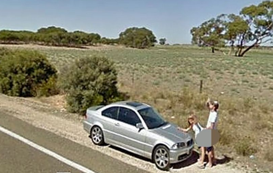 不少人總會利用Google Maps探路，但街景模式卻常出現令人意想不到的畫面！（圖／Reddit）