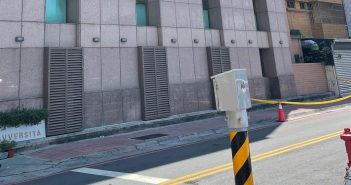 台南1名保全公司老闆因疾病、事業不順，故在昨日於辦公大樓跳下輕生。（圖／警方提供）
