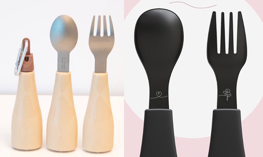 中鋼股東紀念品(左)與源源鋼藝推出的產品(右)十分相似。(圖/翻攝自中鋼官網、源源鋼藝)