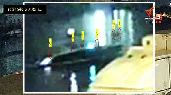 泰國警方公開Tangmo溺亡一案的相關證據。(圖/翻攝自YouTube/Thai PBS News)