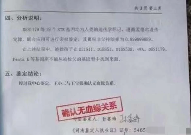 張男帶兒女去做DNA鑑定,結果真相出爐綠爆。(圖/翻攝自微博)
