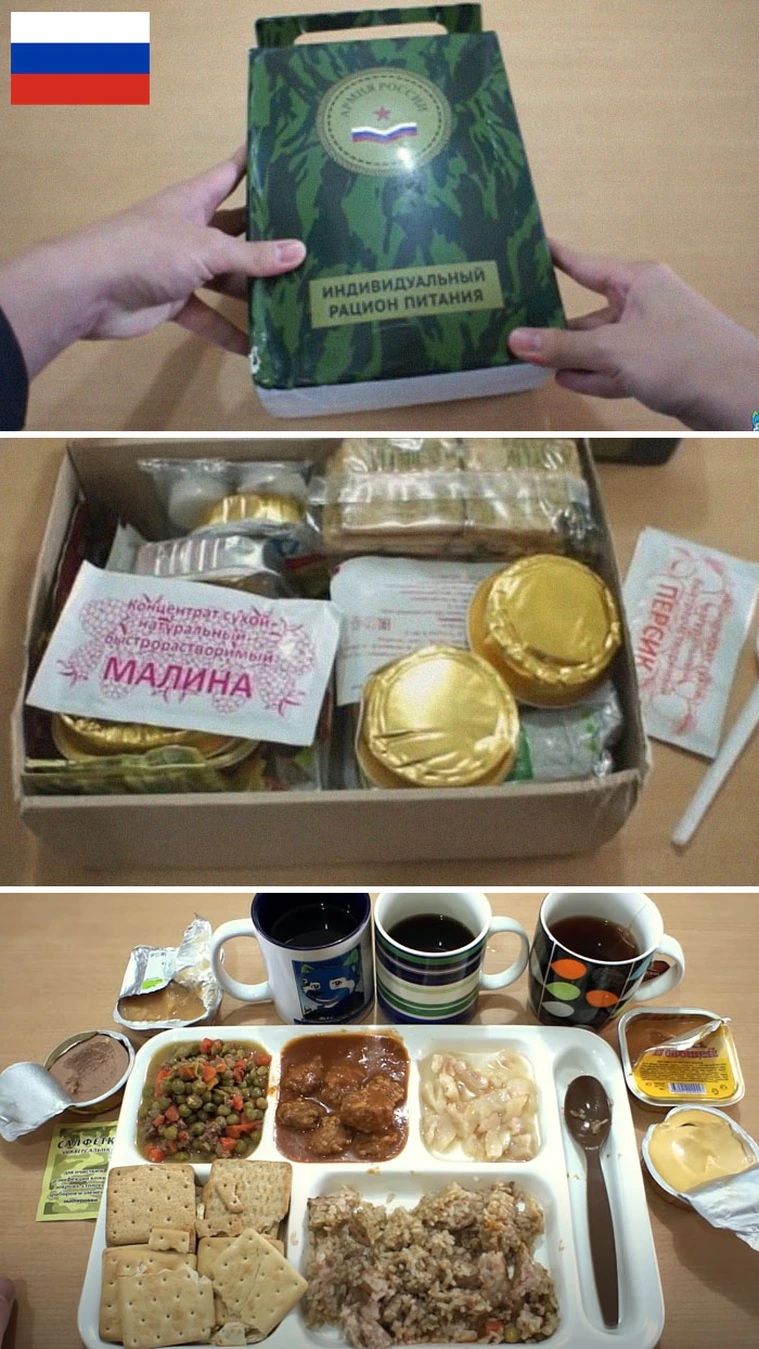 俄羅斯部隊口糧(攝自boredpanda網站)
