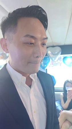 Makiyo小3歲老公首露面網友直呼超帥。（圖／翻攝自臉書）