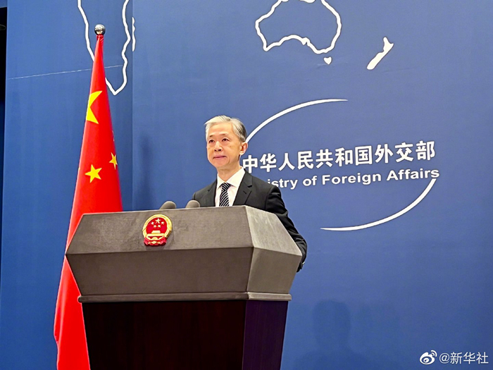 大陸外交部發言人汪文斌(攝自新華網)