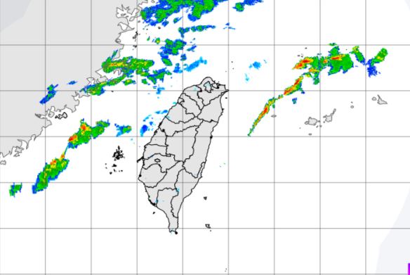 氣象局指出，端午連假雨區擴及全台。（圖／氣象局）