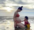 懷孕第38週的趙孟姿分享環紮手術後的「救命線」。（圖／翻攝自趙孟姿IG）