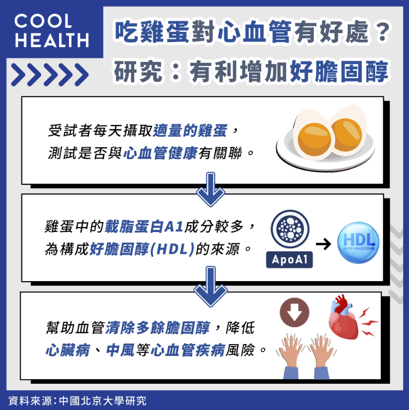 吃雞蛋對心血管有好處?研究:有利增加好膽固醇!(圖/潮健康)