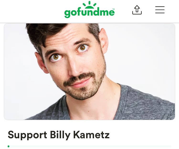 比利才宣佈已在「GoFundMe」營利性眾籌平台創建了頁面，呼籲網友若想給予支持或關心，可以透過平台為他籌措抗癌資金。（圖／翻攝自IG）