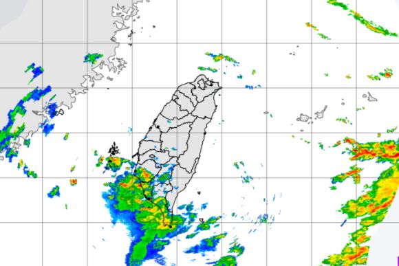 全台銘起降雨熱區擴大。（圖／氣象局）