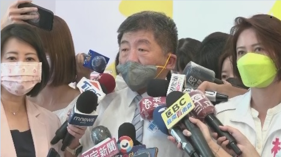 台北市長參選人陳時中(攝自中天新聞)
