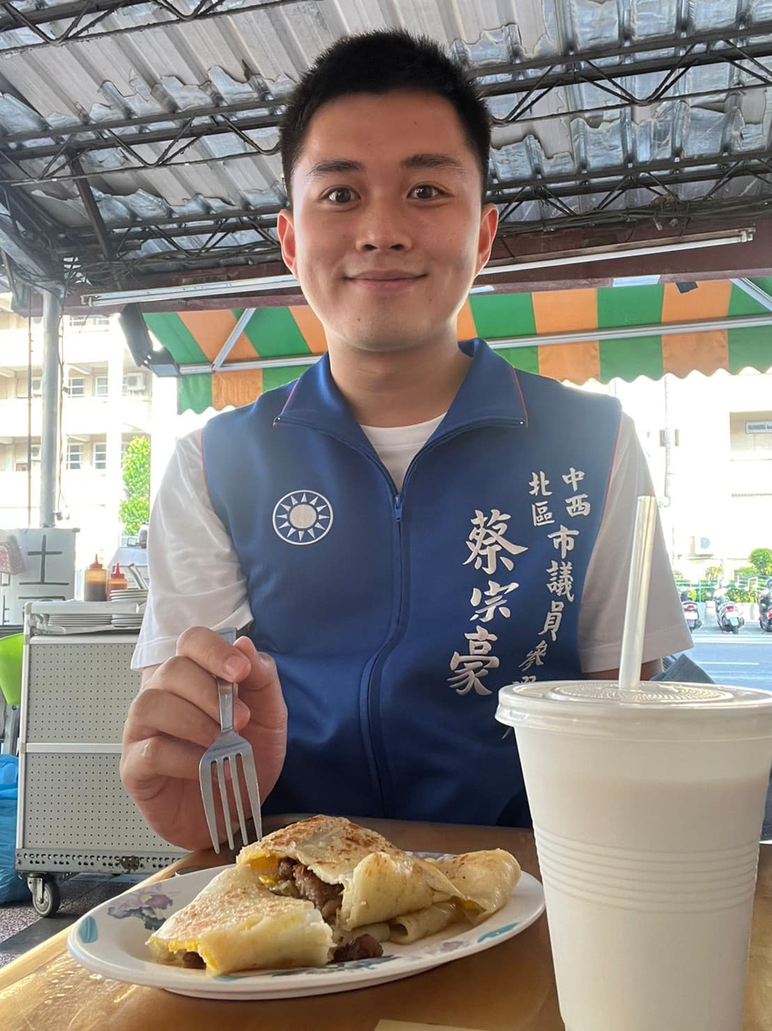 國民黨台南市中西、北區市議員候選人蔡宗豪（攝自蔡宗豪臉書）