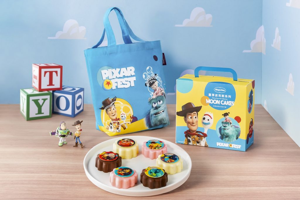 häagen-dazs更推出「童享皮克斯系列」月餅禮盒，人氣口味冰淇淋結合巧克力外皮