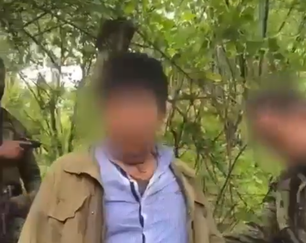 卡洛昆特羅15日時遭墨西哥海軍陸戰隊逮捕。(圖/翻攝自推特/@keegan_hamilton)