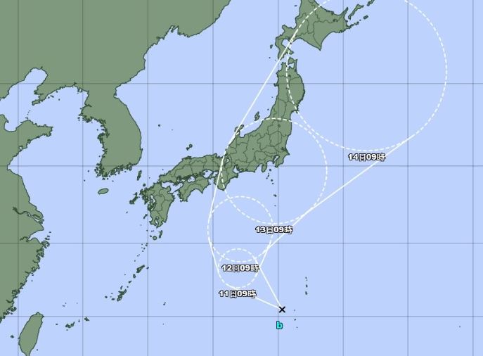 8號颱風米雷最快明天生成。（圖／翻攝日本氣象廳）