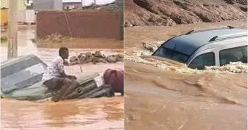 蘇丹嚴重洪患已經造成至少52人喪生。（圖／翻攝自Twitter／@bezawork_maru）