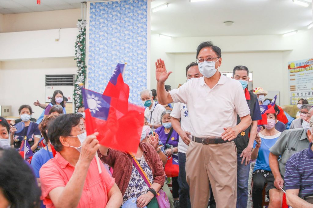 2022-08-15_張善政希望能掃除桃園妖魔，帶給桃園鄉親福氣、繁榮。（圖／國民黨提供）