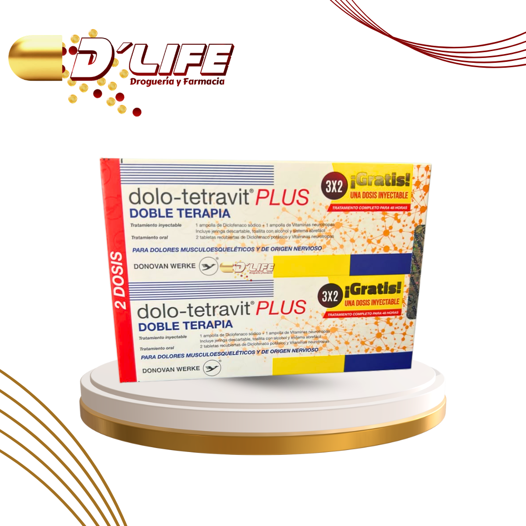 DOLO-TETRAVIT PLUS D.T. X 2 +1 DOSIS + 4 TABS. GRATIS