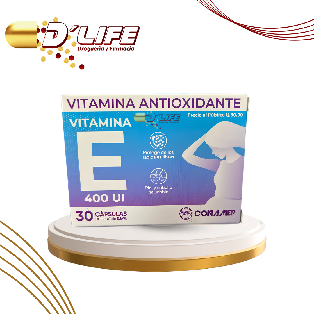 VITAMINA E ANTIOXIDANTE 400 UI X 30 CAPS. GEL CONAMEP