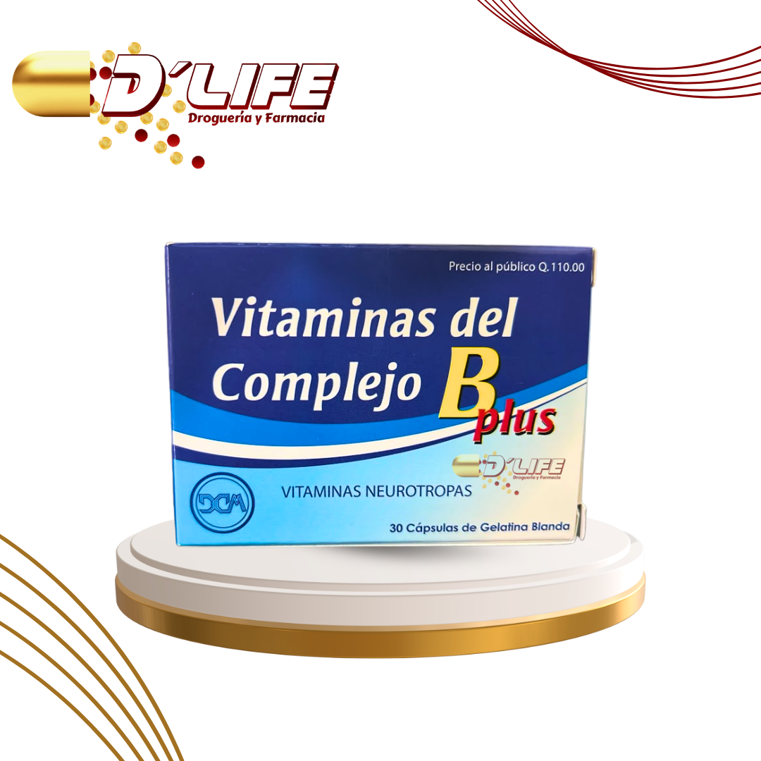 VITAMINAS DEL COMPLEJO B PLUS X 30 CAPS. CONAMEP