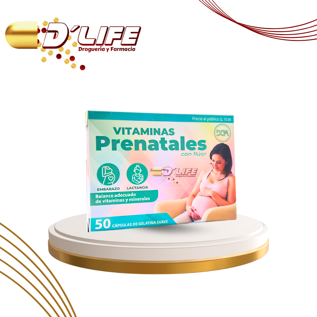 VITAMINAS PRENATALES CON FLUOR X 50 CAPS GEL CONAMEP